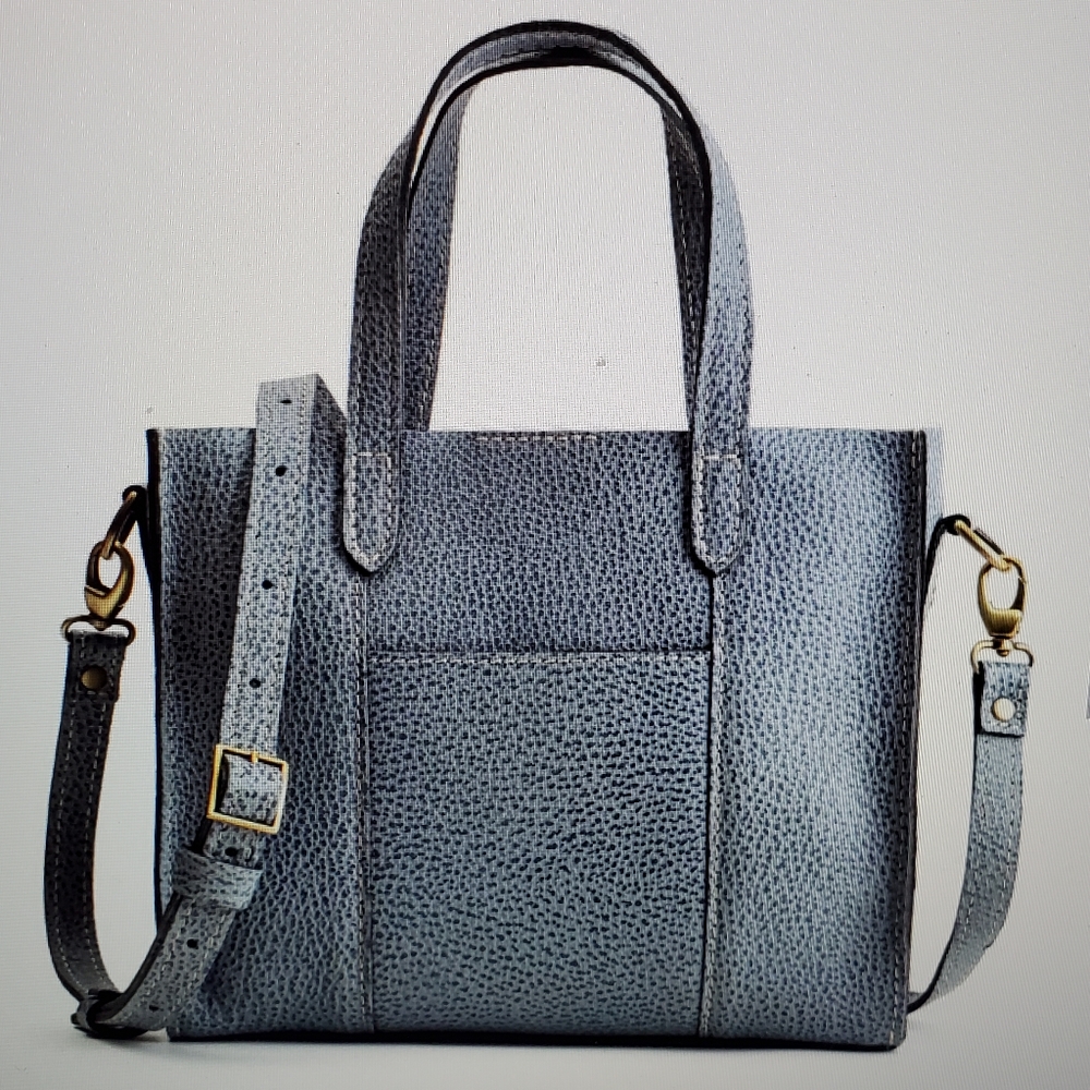LOLA (fog color) leather crossbody tote - new! Sold out